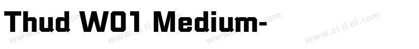 Thud W01 Medium字体转换